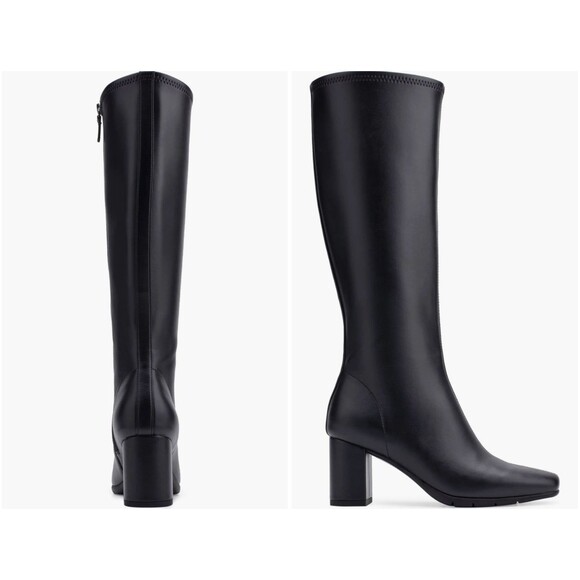 Aerosoles Micah Black Faux Leather Boot Size 9 Medium *NIB* FAST SHIPPING!!! - Picture 2 of 5